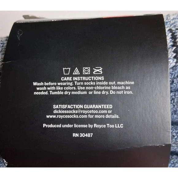 2 Pair Dickies Steel Toe Crew Wool Blend Heavy Weight Thermal Socks Size 6-12 - Picture 4 of 8